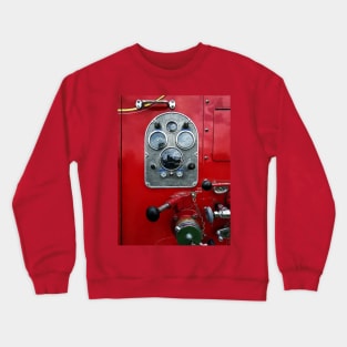 Fire Truck - Gauges on Vintage Fire Truck Crewneck Sweatshirt